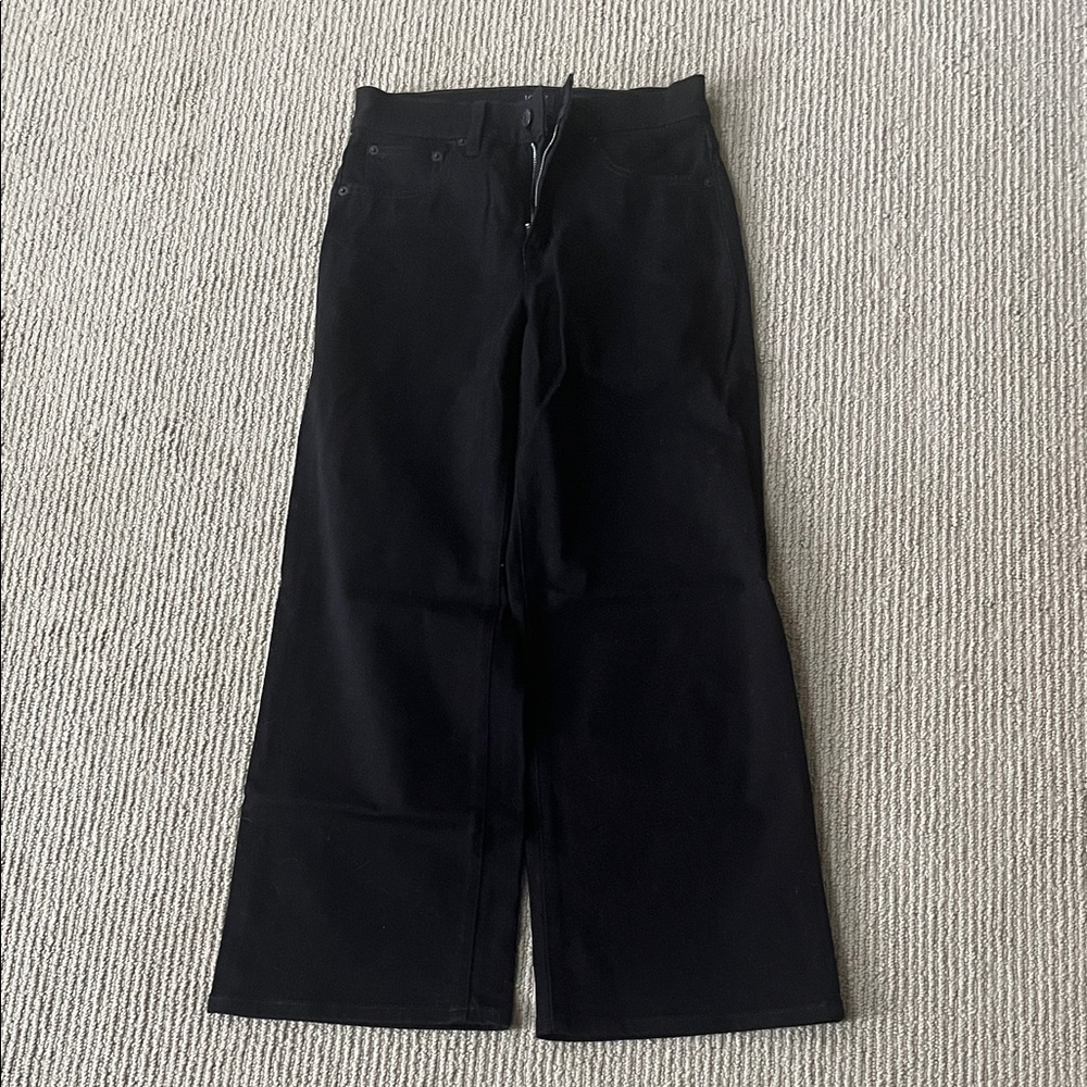 Classic Wide Leg Black Pants